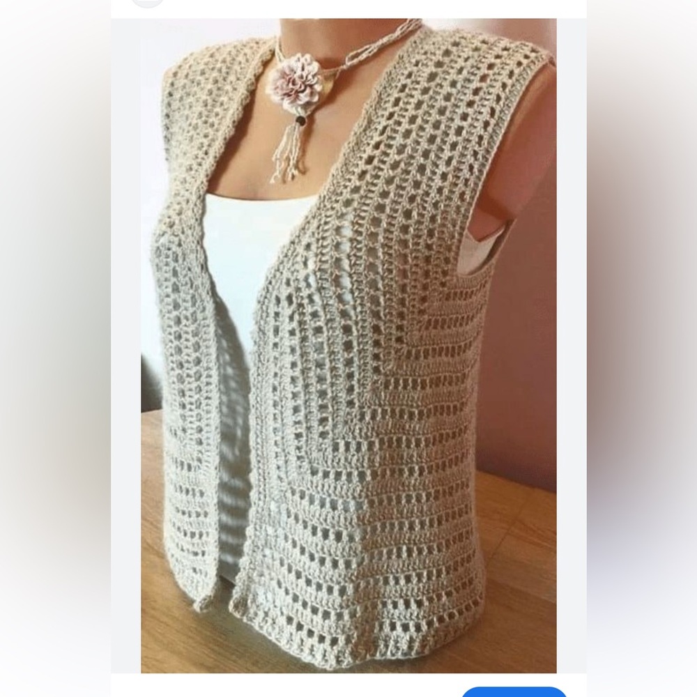 Full Tilt Cream Crochet Tunic Top
